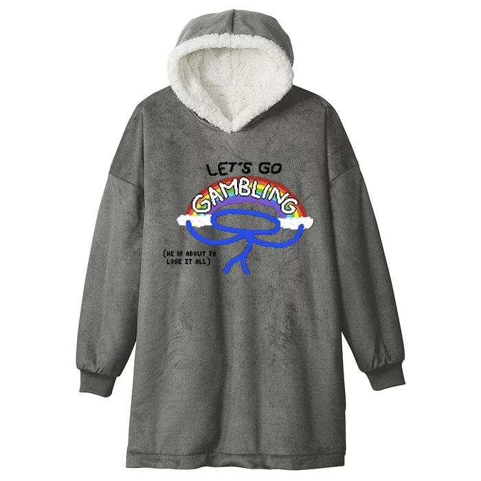 Raxdflipnote LetS Go Gambling Limited Hooded Wearable Blanket