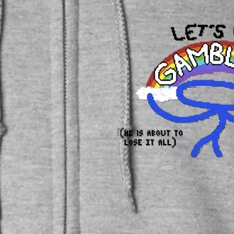 Raxdflipnote LetS Go Gambling Limited Full Zip Hoodie