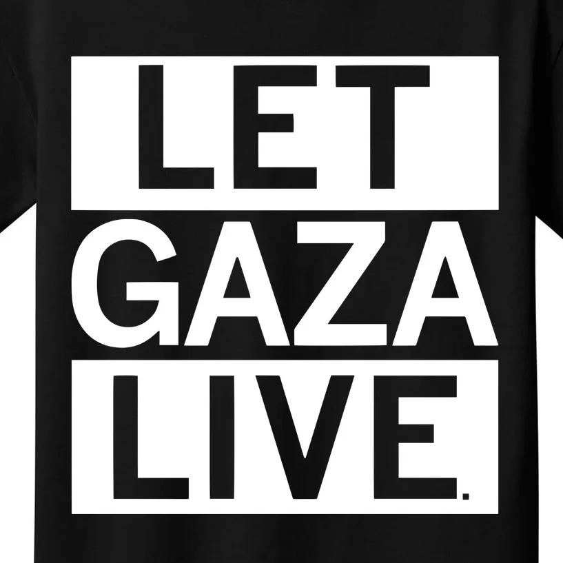 Raygun Let Gaza Live Kids T-Shirt