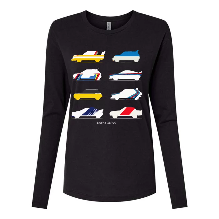 Rally Legends Group B Classic Rally Car Design Womens Cotton Relaxed Long Sleeve T-Shirt