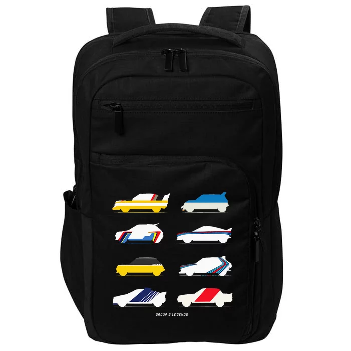 Rally Legends Group B Classic Rally Car Design Impact Tech Backpack