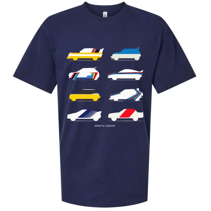 Rally Legends Group B Classic Rally Car Design Sueded Cloud Jersey T-Shirt