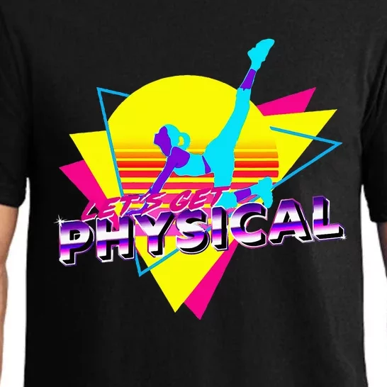 Retro LetS Get Physical Totally 80S Workout Fitness Pajama Set