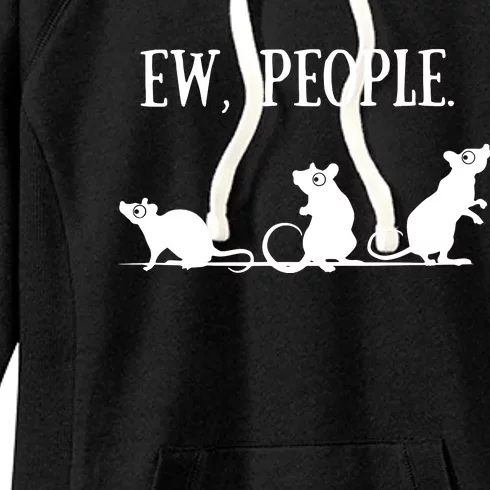 Rat Lovers Gift Introverted Rat Gift For Introverts Women's Fleece Hoodie