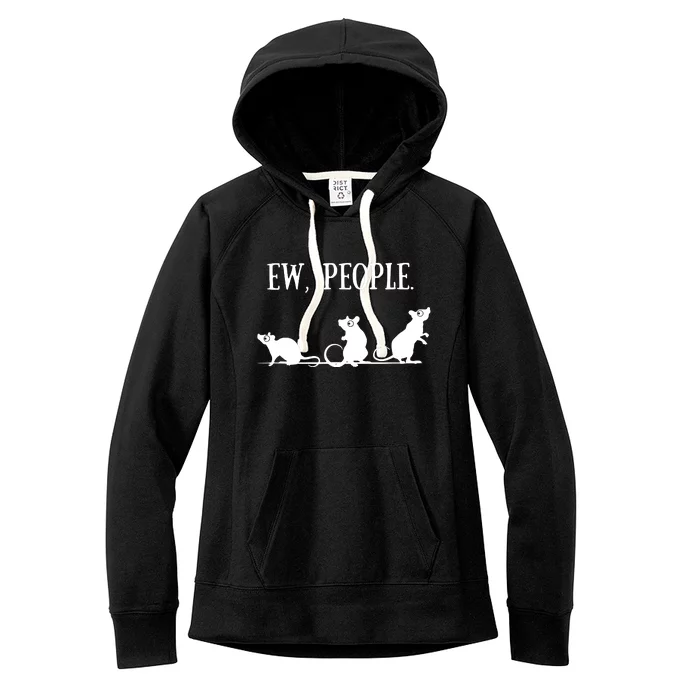 Rat Lovers Gift Introverted Rat Gift For Introverts Women's Fleece Hoodie