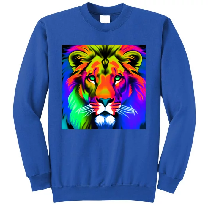 Rainbow Lion Graffitistyle Gift Sweatshirt