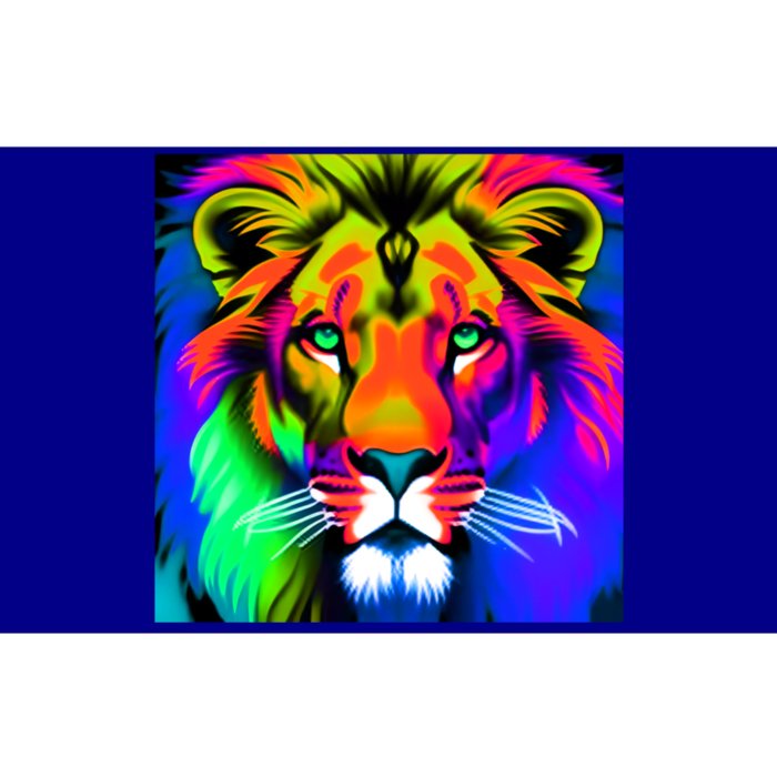 Rainbow Lion Graffitistyle Gift Bumper Sticker