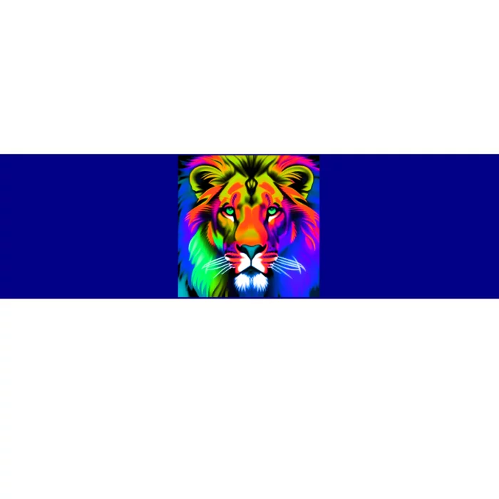 Rainbow Lion Graffitistyle Gift Bumper Sticker