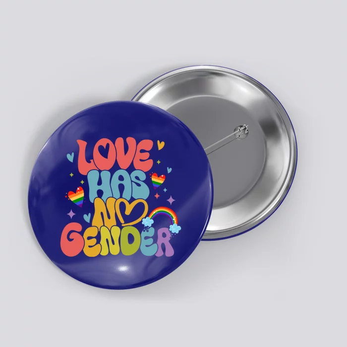 Retro Love Has No Gender Pride Month Lgbtq Meaningful Gift Button