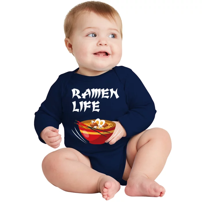 Ramen Life Hoodie Tasty Anime Noodle Bowl Baby Long Sleeve Bodysuit