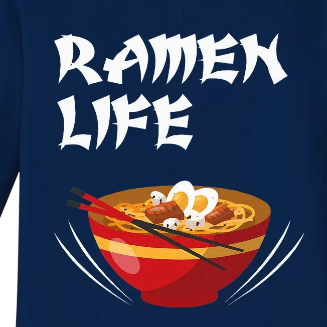 Ramen Life Hoodie Tasty Anime Noodle Bowl Baby Long Sleeve Bodysuit