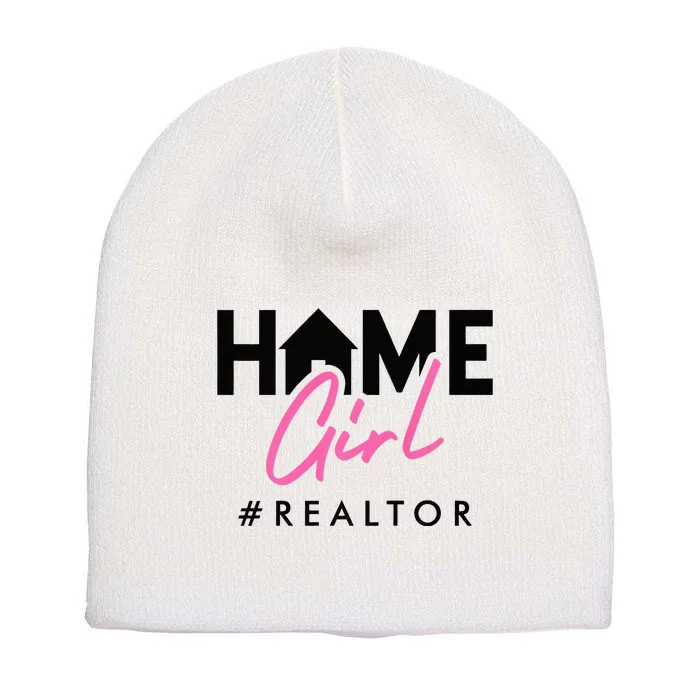 Realtor Life Home Girl Real Estate Agent Housing Investment Short Acrylic Beanie