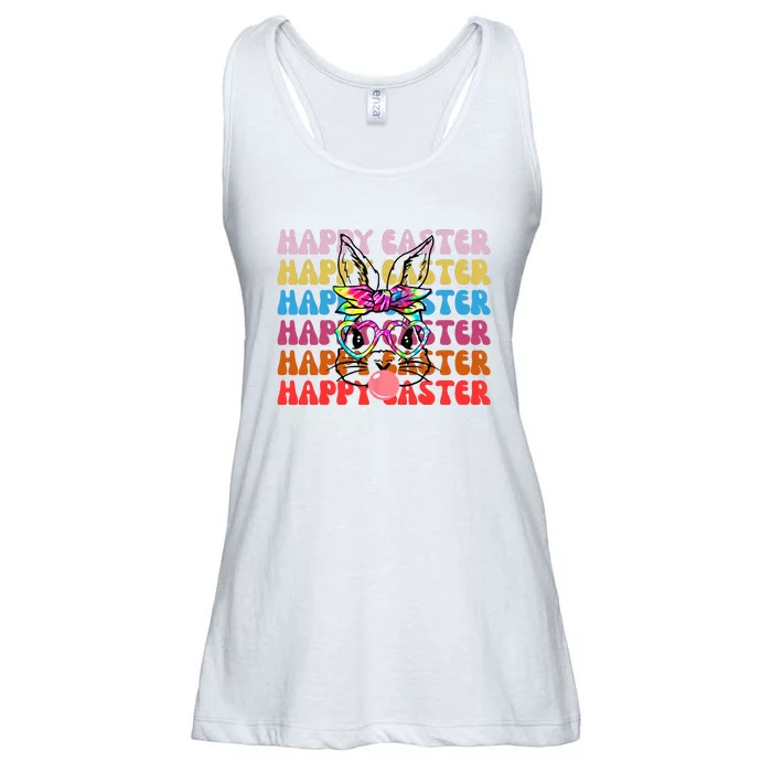 Rabbit Lover Happy Easter Ladies Essential Flowy Tank