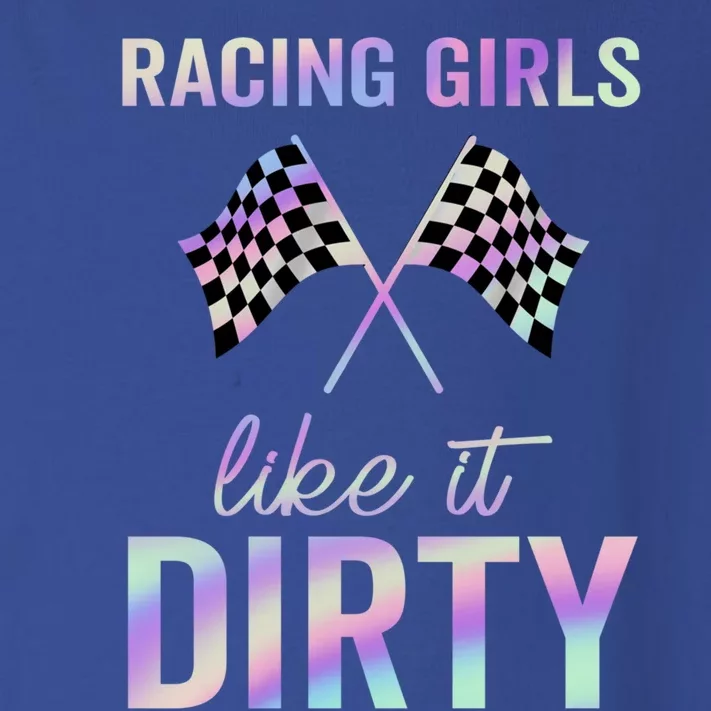 Racing Like It Dirty Dirt Track Auto Racing Motocross Gift Toddler Long Sleeve Shirt