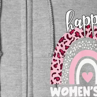 Rainbow Leopard International Women's Day Gift For Womens Full Zip Hoodie