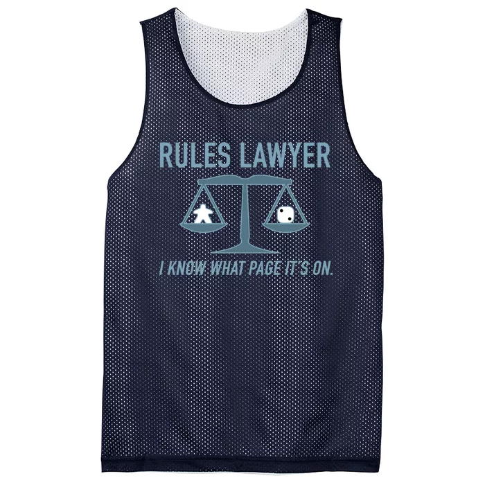 Rules Lawyer I Know What Page It&X27;S On. Mesh Reversible Basketball Jersey Tank