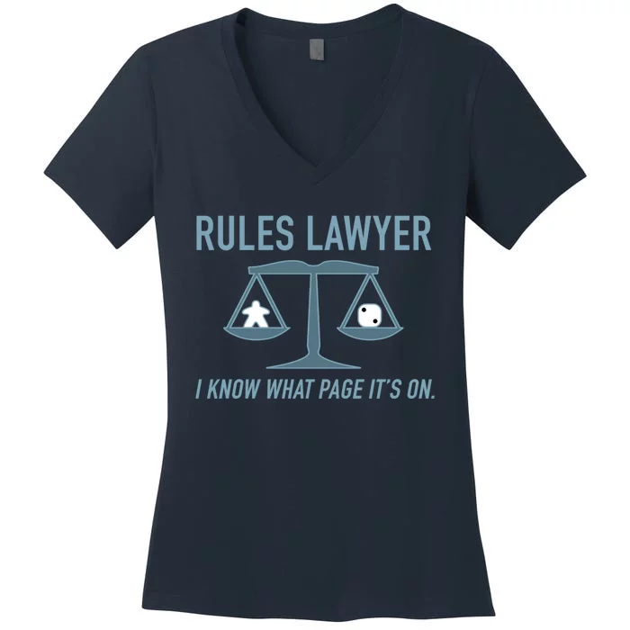 Rules Lawyer I Know What Page It&X27;S On. Women's V-Neck T-Shirt