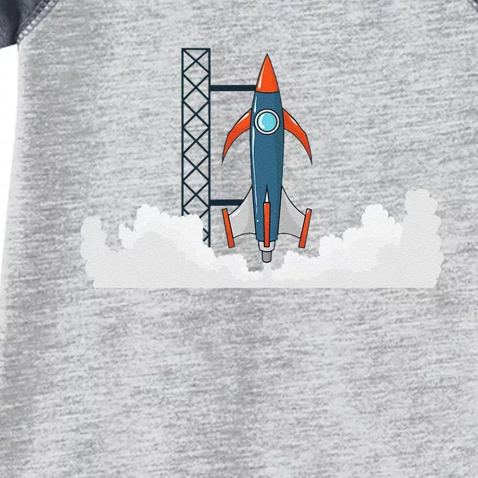 Rocket Launch Into Space Infant Baby Jersey Bodysuit