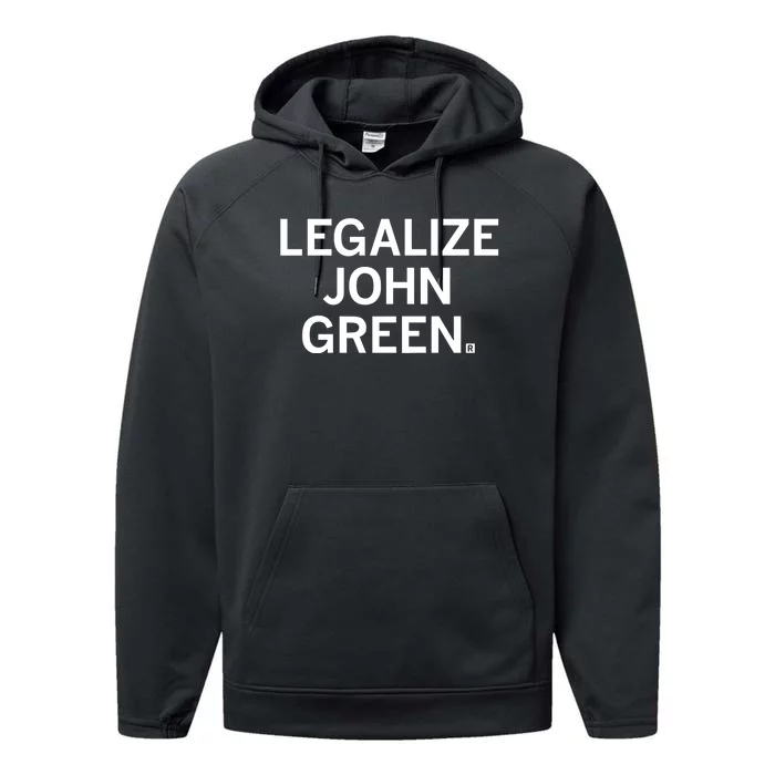 Raygunshirts Legalize John Green Performance Fleece Hoodie