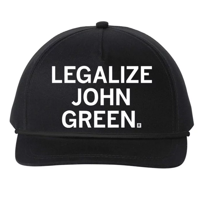 Raygunshirts Legalize John Green Snapback Five-Panel Rope Hat