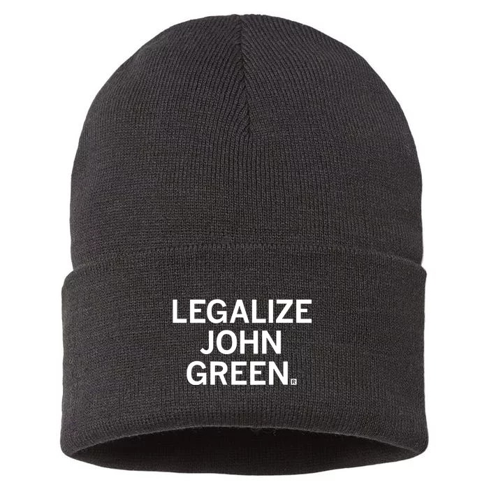 Raygunshirts Legalize John Green Sustainable Knit Beanie