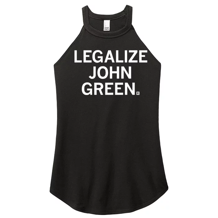 Raygunshirts Legalize John Green Women’s Perfect Tri Rocker Tank