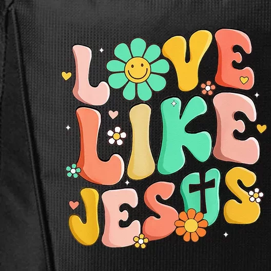 Retro Love Like Jesus Christian Religious God Lovers Gift City Backpack