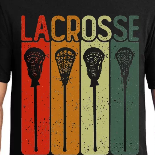 Retro Lax Lacross Stick Women Lacrosse Player Pajama Set