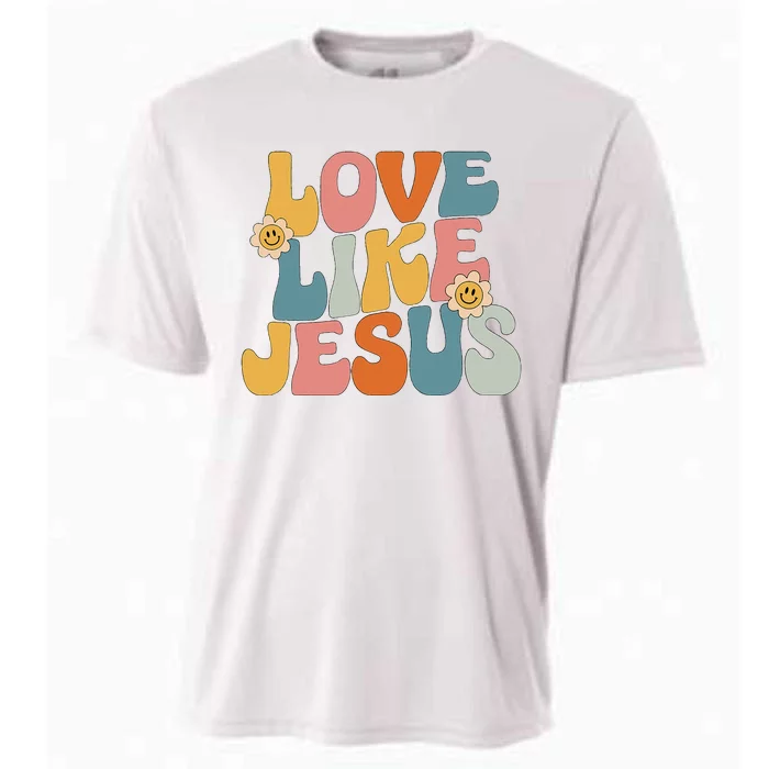 Retro Love Like Jesus Cooling Performance Crew T-Shirt