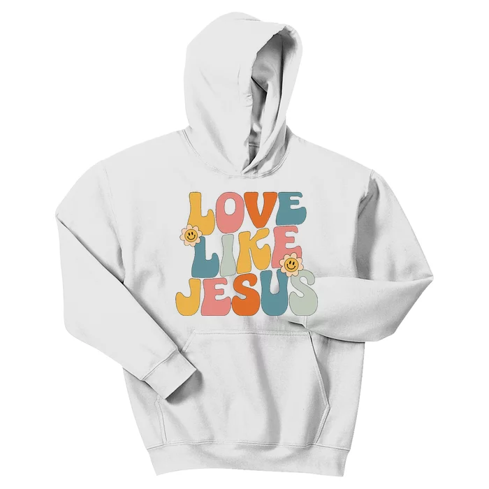 Retro Love Like Jesus Kids Hoodie