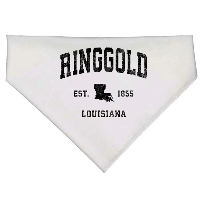 Ringgold Louisiana La Vintage Athletic Sports USA-Made Doggie Bandana