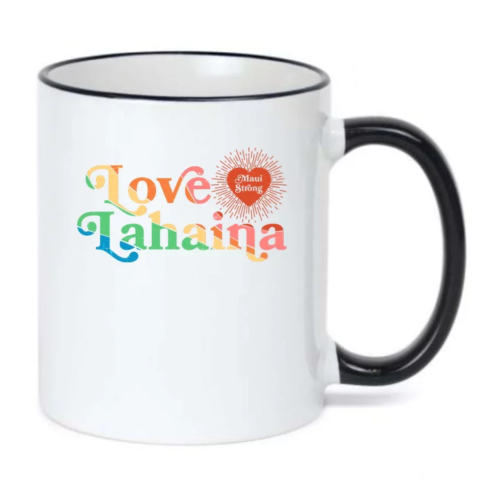 Retro Love Lahaina Maui Strong Black Color Changing Mug