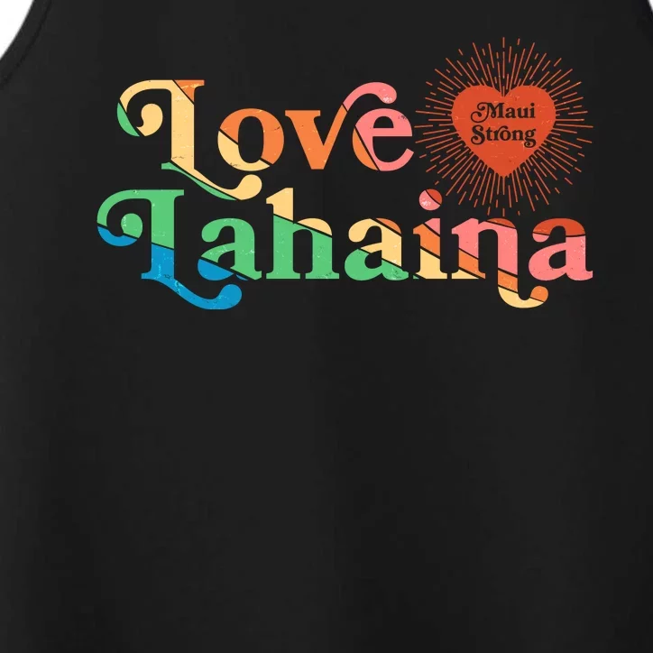 Retro Love Lahaina Maui Strong Performance Tank