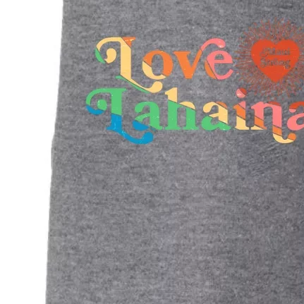 Retro Love Lahaina Maui Strong Doggie 3-End Fleece Hoodie