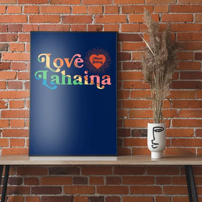 Retro Love Lahaina Maui Strong Poster