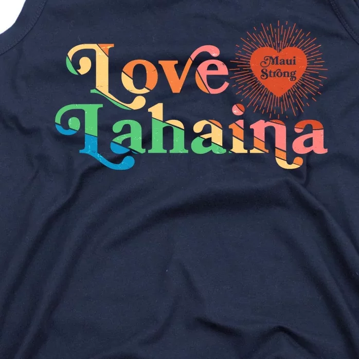 Retro Love Lahaina Maui Strong Tank Top