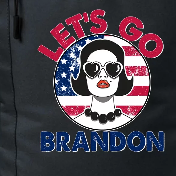 Retro Lady Let's Go Brandon Daily Commute Backpack