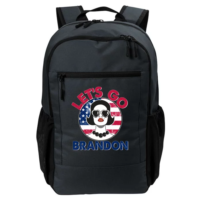 Retro Lady Let's Go Brandon Daily Commute Backpack