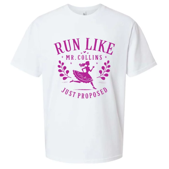 Run Like Mr Collins Just Proposed Vintage Sueded Cloud Jersey T-Shirt