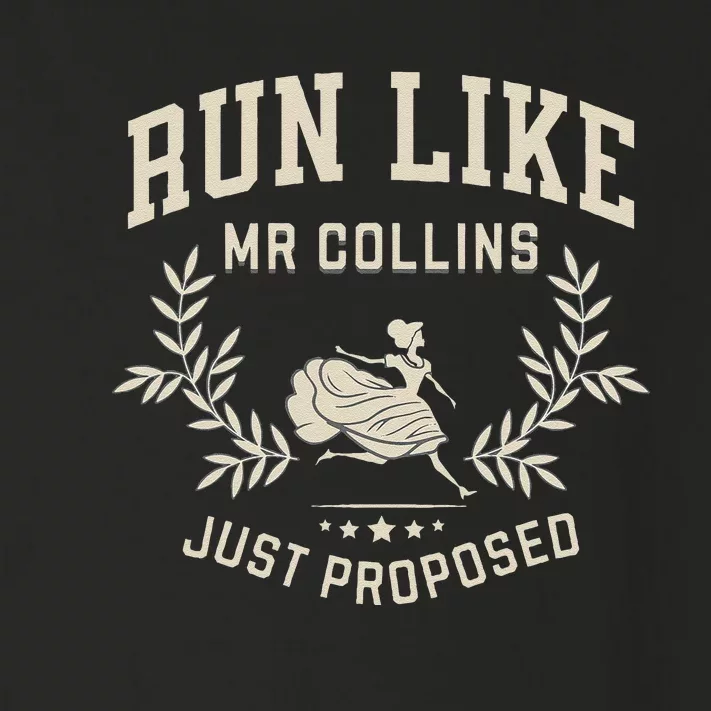 Run Like Mr Collins Just Proposed Funny Books And Running Toddler Long Sleeve Shirt