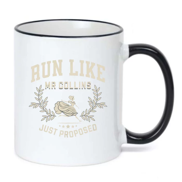 Run Like Mr Collins Just Proposed Funny Books And Running Black Color Changing Mug