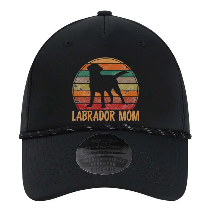 Retro Labrador Mom Dog Mother Pet Golden Black Lab Mama Performance The Dyno Cap