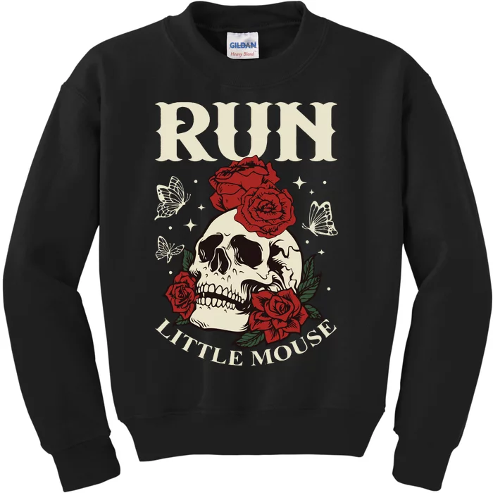 Run Little Mouse Haunting Adeline Kids Sweatshirt