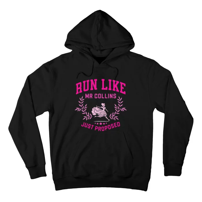 Run Like Mr Collins Proposed Vintage Design Hoodie