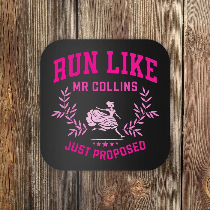 Run Like Mr Collins Proposed Vintage Design Coaster