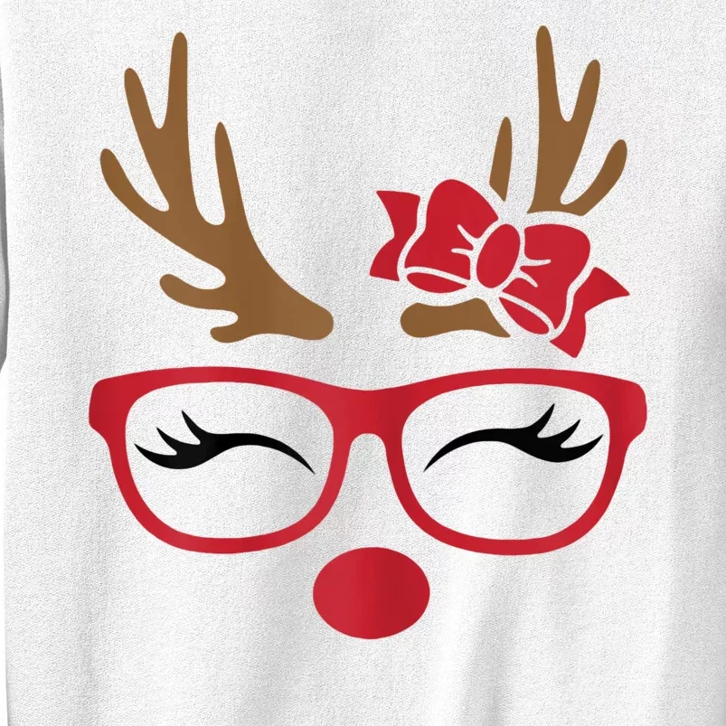 Reindeer Lady Messy Bun Sweatshirt