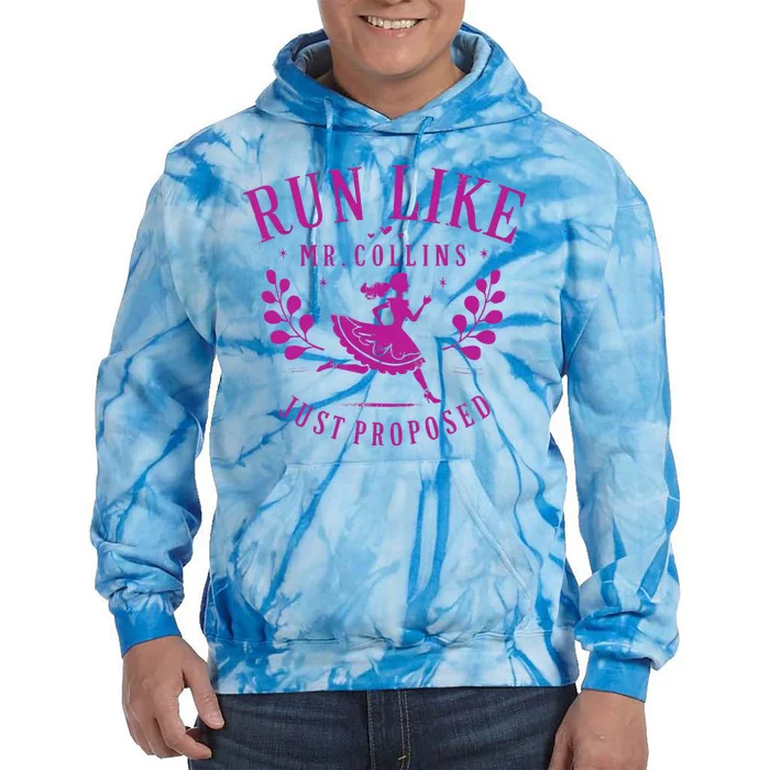 Run Like Mr Collins Just Proposed Vintage Tie Dye Hoodie