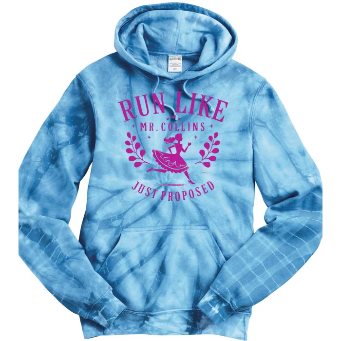 Run Like Mr Collins Just Proposed Vintage Tie Dye Hoodie