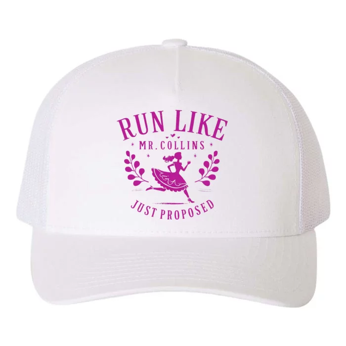 Run Like Mr Collins Just Proposed Vintage Yupoong Adult 5-Panel Trucker Hat