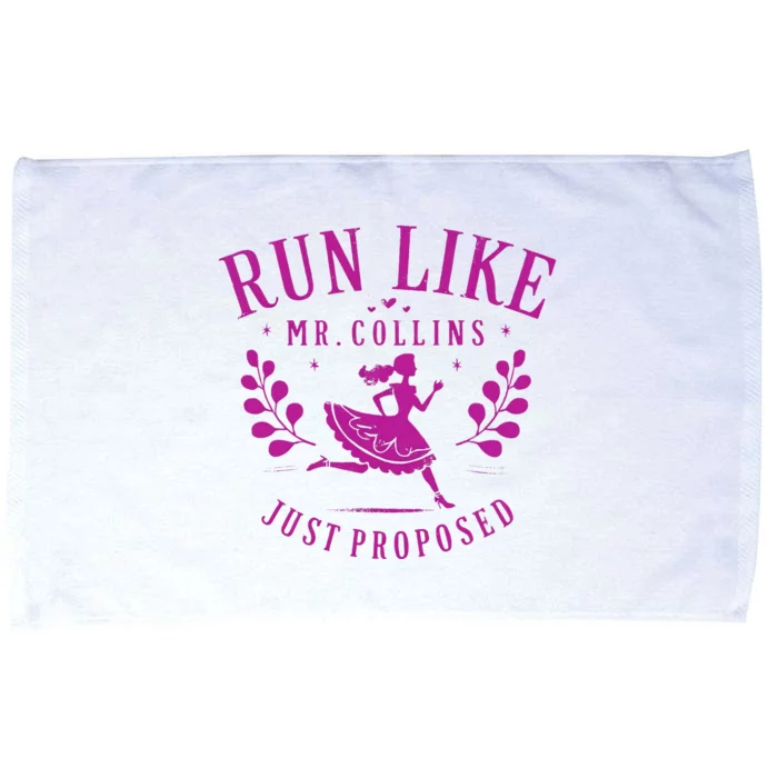 Run Like Mr Collins Just Proposed Vintage Microfiber Hand Towel